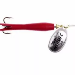 Mepps Aglia Flying C 25gr Sølv/Rød