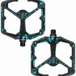 CrankBrothers Pedales De Plataforma Stamp 7 Splatter Edición Limitada Plataforma | Bike-Discount -Rekvisita Salg CrankBrothers Stamp 7 LARGE SPLATTER BLUE 1280x1280
