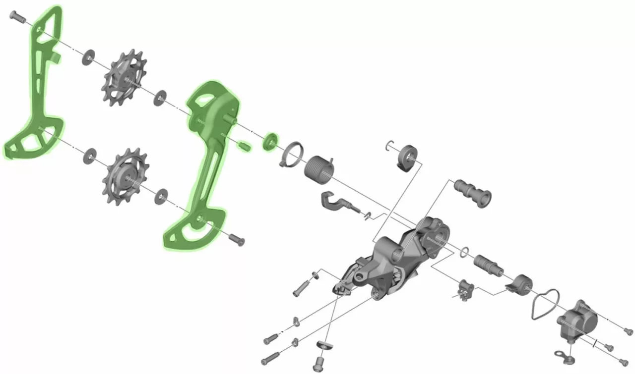 Shimano Placa Guía De Cadena Para RD-M8120/M7120 SGS Pieza De Repuesto | Bike-Discount 5 Shimano Placa Guía De Cadena Para RD-M8120/M7120 SGS Pieza De Repuesto | Bike-Discount - Bilde 5