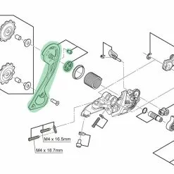 Shimano Placa Guía De Cadena Exterior Para RD-M786 GS Pieza De Repuesto | Bike-Discount -Rekvisita Salg Shimano Kettenleitblech Aussen GS fur RD M786 Y5Y198080 a 1280x1280