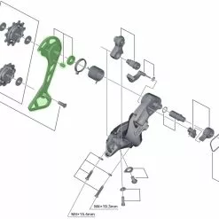 Shimano Placa Exterior Para RD-M8000 Pieza De Repuesto | Bike-Discount -Rekvisita Salg Shimano Kettenleitblech Aussen fur RD M8000 1280x1280
