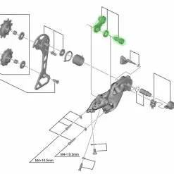 Shimano Unidad De Eje Para El Soporte Del Cambio Trasero RD-M7000-11 Pieza De Repuesto | Bike-Discount -Rekvisita Salg Shimano RD M7000 11 Achseinheit fur Schaltwerk Halter Y5YX98020 a 1280x1280