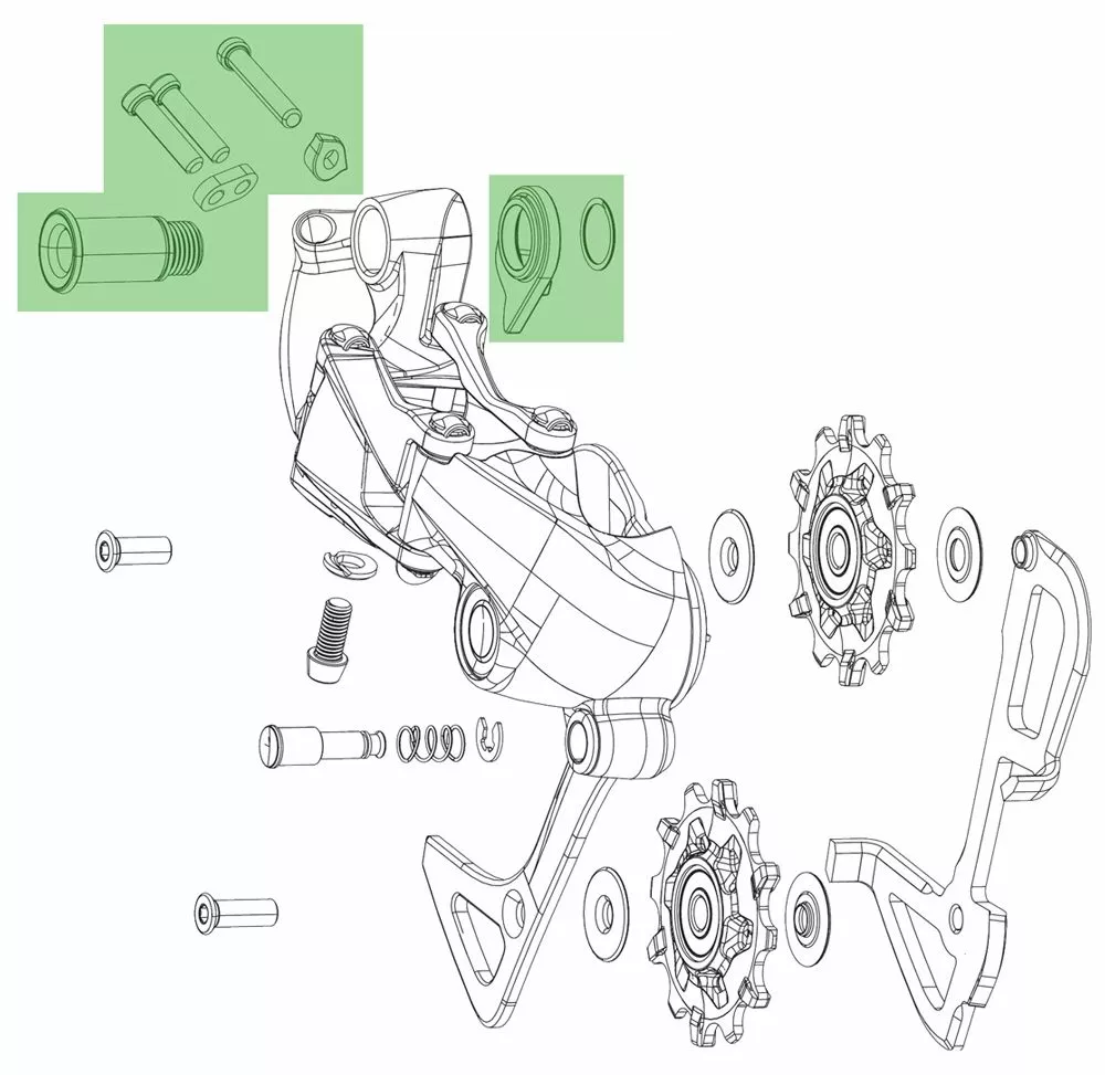 SRAM Kit De Montaje Del Desviador Trasero GX Eagle Pieza De Repuesto | Bike-Discount 2 SRAM Kit De Montaje Del Desviador Trasero GX Eagle Pieza De Repuesto | Bike-Discount - Bilde 2